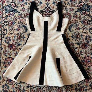 Herve Leger black and white dress